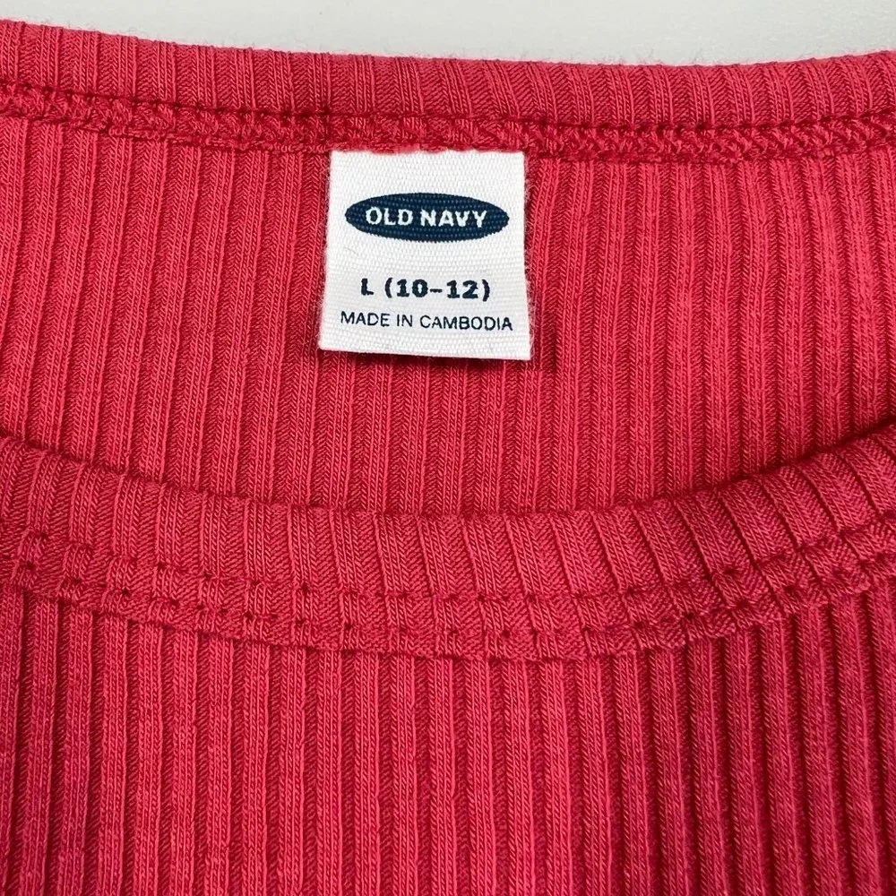 Old Navy‎ Peace Graphic Ribbed Top Love Song Girl’s Large/10-12